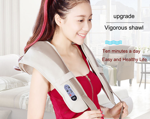 A new type of neck and shoulder heating massage belt with padding